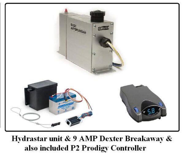 Carlisle Hydrastar-1600 Elec/Hydraulic - Disc Brake With Dexter 9 Amp/Hr Dreakaway Kit INCLUDES SHIPPING & Handling USPS